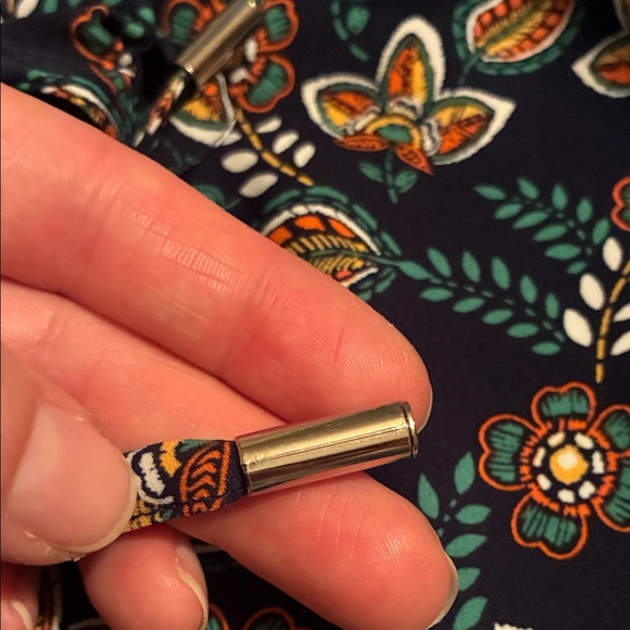 Molly Bracken Navy and Teal Floral Blouse - Picture 11 of 11